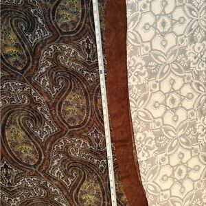 Brown and Cream Paisley scarf